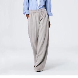 Tibi ultrasuede pull on wide leg pants new without tags